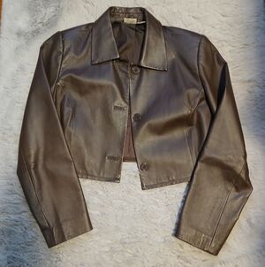 Newport News Dark Brown Leather Jacket